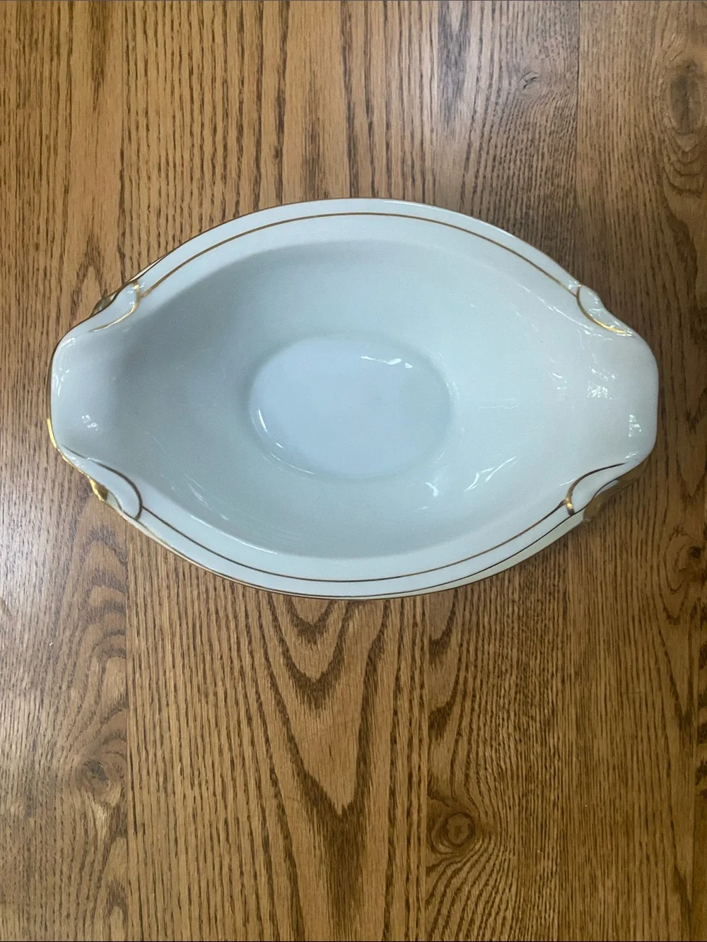 Vintage hand painted Transor Ware Japan gravy boat with attached underplot